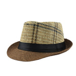 Straw Striped Fedora